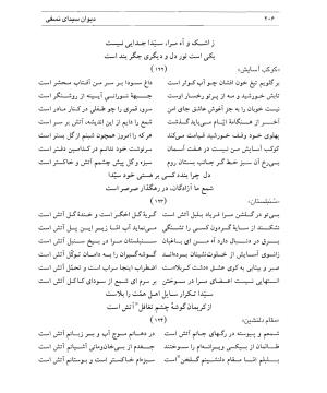 دیوان سیدای نسفی به تصحیح و تعلیق حسن رهبری - میر عابد سیدای نسفی - تصویر ۲۱۰