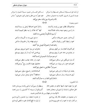 دیوان سیدای نسفی به تصحیح و تعلیق حسن رهبری - میر عابد سیدای نسفی - تصویر ۴۱۸