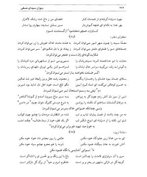 دیوان سیدای نسفی به تصحیح و تعلیق حسن رهبری - میر عابد سیدای نسفی - تصویر ۴۲۸