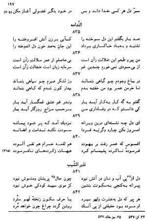 دیوان رباعیات اوحد الدین کرمانی به کوشش احمد ابومحبوب - . - تصویر ۱۹۶