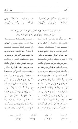 مثنوی هفت اورنگ (جلد دوم) زیر نظر دفتر میراث مکتوب - نور الدین عبدالرحمان بن احمد جامی - تصویر ۸۱