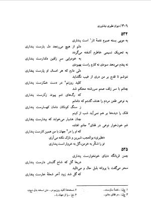 دیوان نظیری نیشابوری با تصحیح و تعلیقات محمدرضا طاهری - نظیری نیشابوری - تصویر ۳۴۱