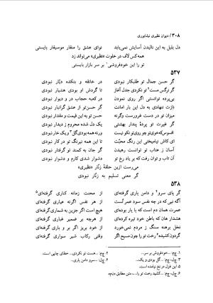 دیوان نظیری نیشابوری با تصحیح و تعلیقات محمدرضا طاهری - نظیری نیشابوری - تصویر ۳۴۳