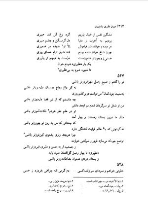 دیوان نظیری نیشابوری با تصحیح و تعلیقات محمدرضا طاهری - نظیری نیشابوری - تصویر ۳۴۹