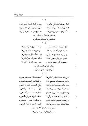 دیوان غزلیات اسیر شهرستانی به تصحیح و تحقیق غلامحسین شریفی ولدانی - جلال الدین بن میرزا مومن اسیر شهرستانی - تصویر ۱۲۴