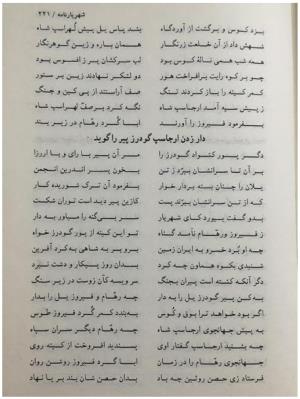 شهریارنامه عثمان مختاری غزنوی به کوشش دکتر غلامحسین بیگدلی - تصویر ۲۴۱