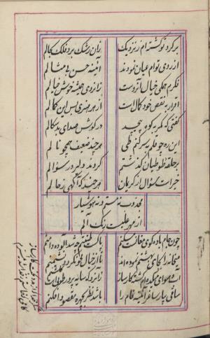دیوان محمد بن محمدرضا مجذوب تبریزی کتابخانهٔ ملی ملک به شماره ثبت ۵۰۰۹ - تصویر ۱۳۱