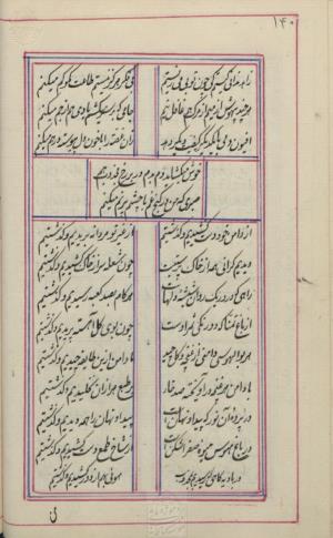 دیوان محمد بن محمدرضا مجذوب تبریزی کتابخانهٔ ملی ملک به شماره ثبت ۵۰۰۹ - تصویر ۱۴۴
