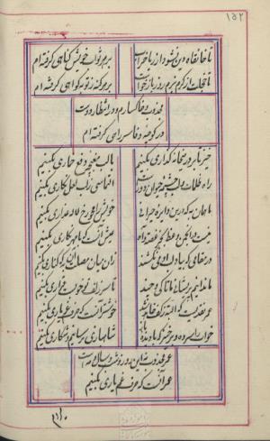 دیوان محمد بن محمدرضا مجذوب تبریزی کتابخانهٔ ملی ملک به شماره ثبت ۵۰۰۹ - تصویر ۱۵۶