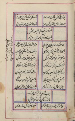 دیوان محمد بن محمدرضا مجذوب تبریزی کتابخانهٔ ملی ملک به شماره ثبت ۵۰۰۹ - تصویر ۱۸۵
