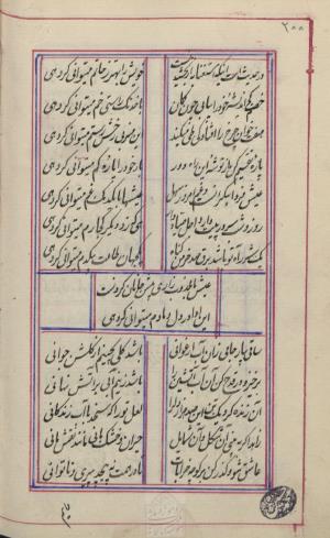 دیوان محمد بن محمدرضا مجذوب تبریزی کتابخانهٔ ملی ملک به شماره ثبت ۵۰۰۹ - تصویر ۲۰۴
