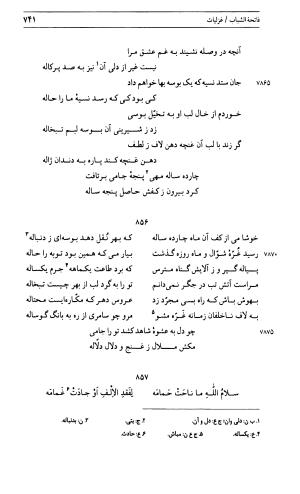 دیوان جامی ـ ج ۱ (فاتحة الشباب) - نور الدین عبدالرحمان جامی - تصویر ۷۴۱